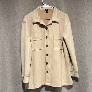 Windsor Cream Button-Up Jacket